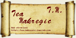 Tea Makregić vizit kartica